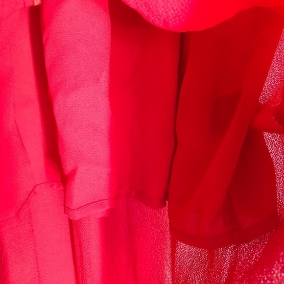 NWT Wayf Red Maxi Dress With Slit - Picture 5 of 8